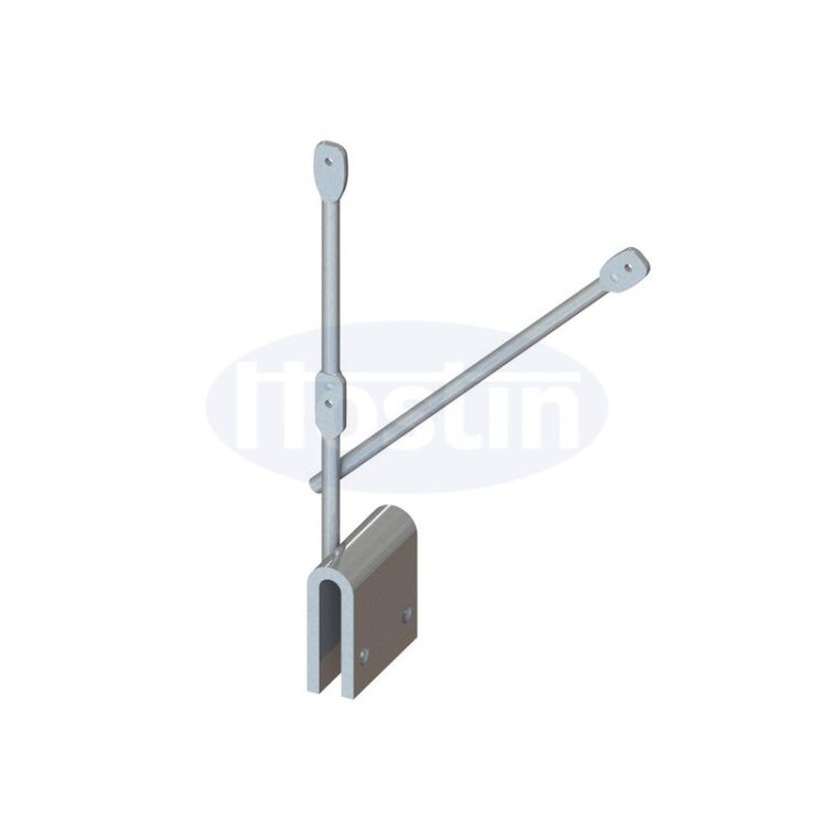 V-förmiges Spanndrahtsystem