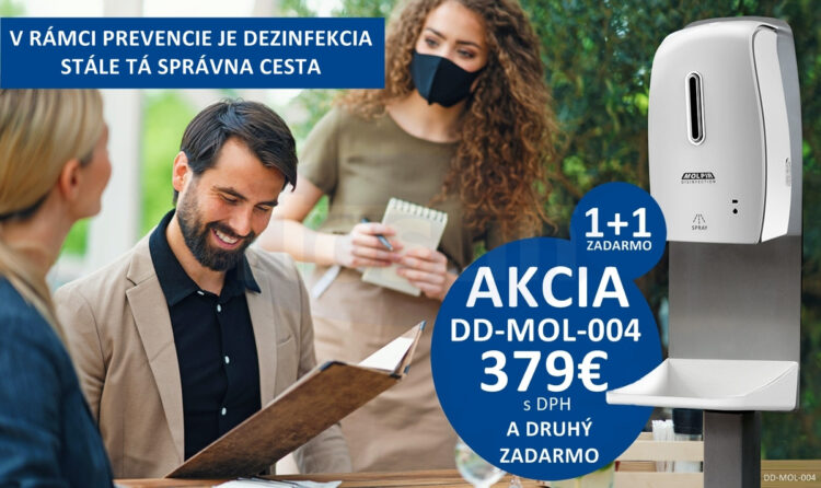 Bezdotyková dezinfekcia - akcia 1+1